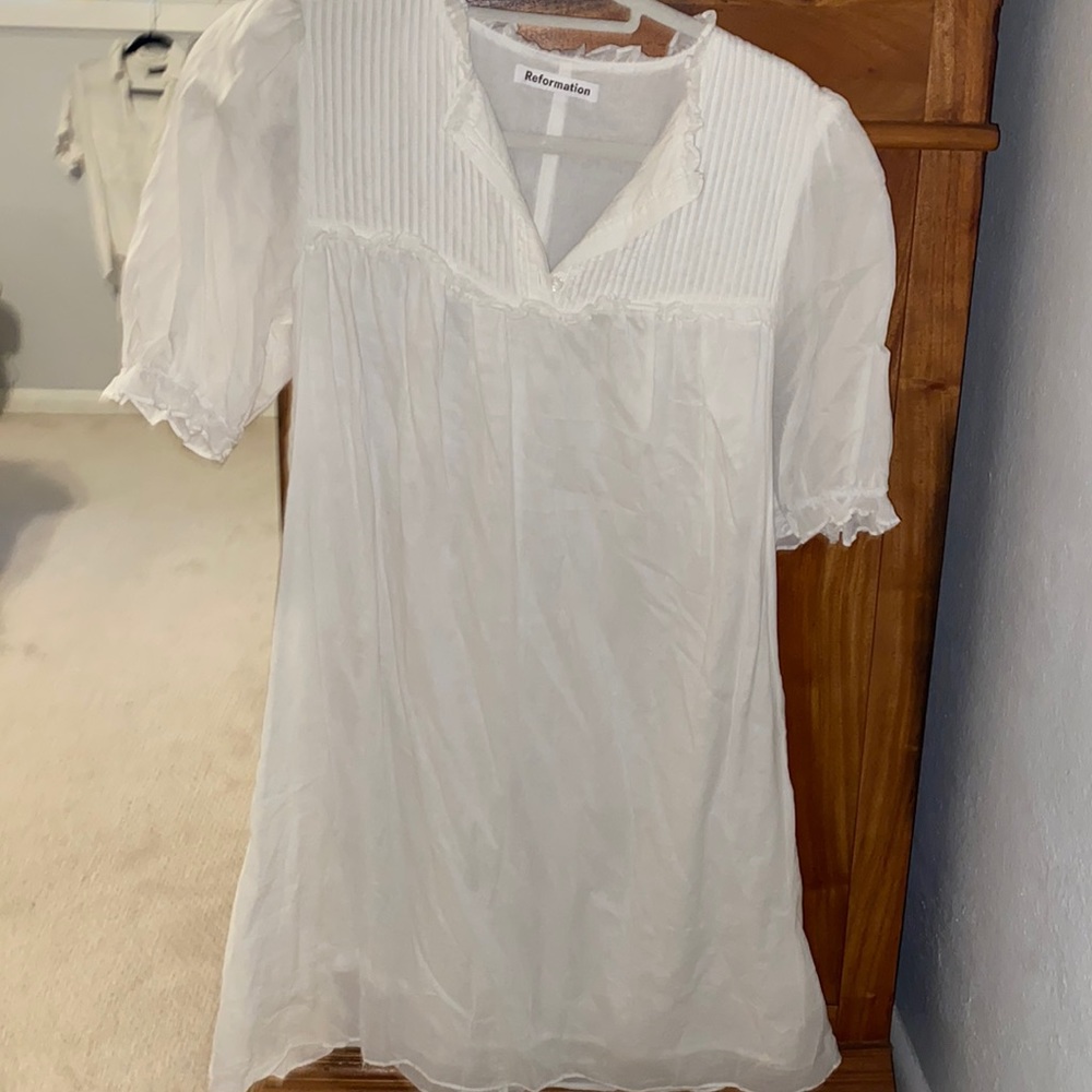White reformation dress
